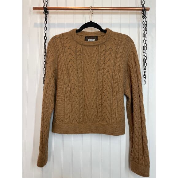 Reformation Sweaters - Reformation Women’s 100% Alpaca Cable Knit Crewneck Pullover Sweater Size S